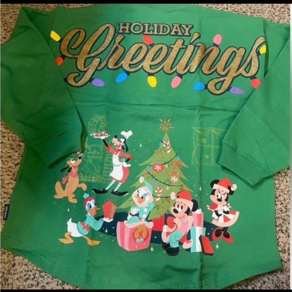 Disney Classics Christmas Holiday Spirit Jersey for Adults